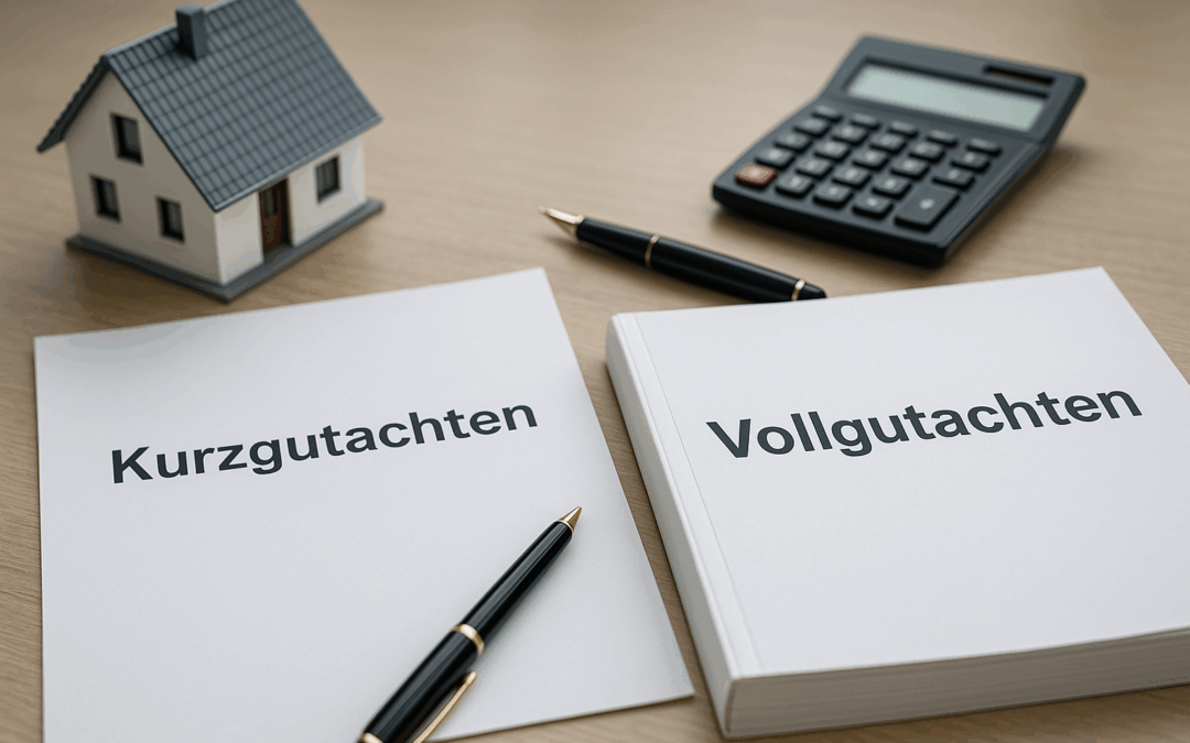 Kurzgutachten oder Vollgutachten: Was ist die richtige Wahl für Ihre Immobilie?